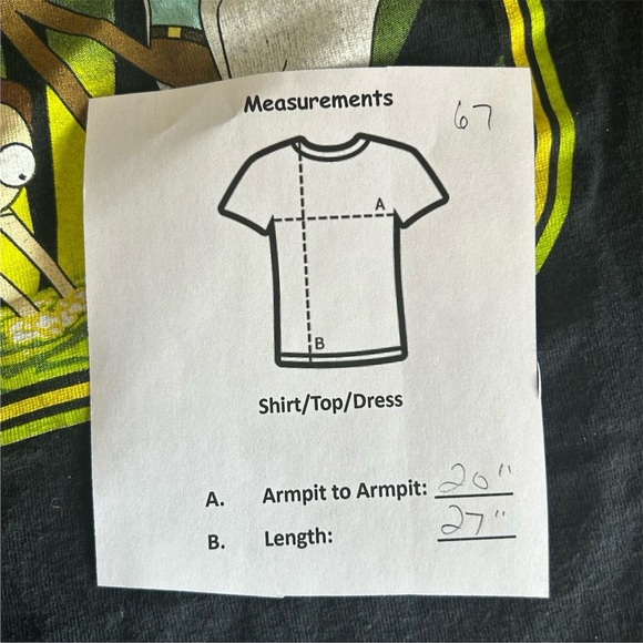 Rick and Morty Men's Black Graphic T-Shirt Size L Short Sleeve Crew Neck- flawed - Picture 7 of 7
